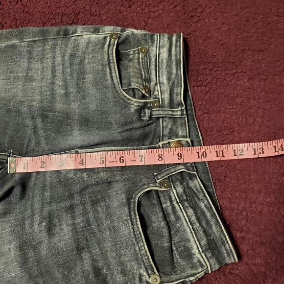 R13 Alison Skinny Distressed Black Wash Raw Hem Women Size 24 (25"wX28.5"l) - Picture 11 of 13